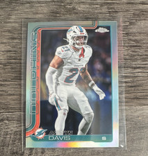 2025 Topps Chrome Refractor Ashtyn Davis Miami Dolphins NFL Football card