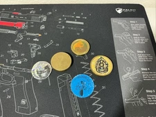 Vintage 90’s heavy pog slammer Brass Lot Reflecting Holographic Lot Of 3