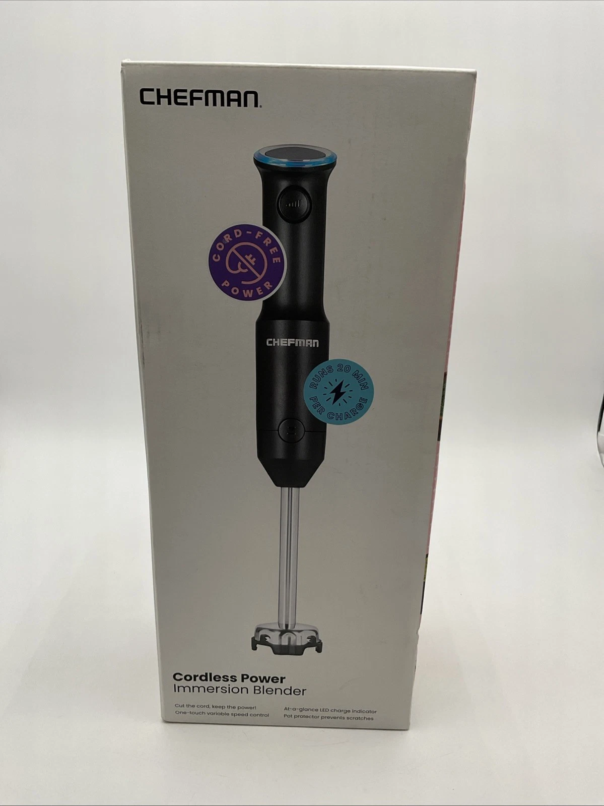Chefman Cordless Handheld Immersion Blender Variable Speed New Open Box
Opens in a new window or tab