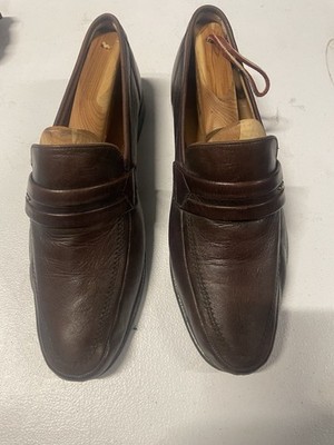 Bally Brown Soft Leather Loafer Sz 8.5 Men Made In Switzerland