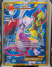 Pokemon Mewtwo EX 163/162 Secret Rare Full Art Holo XY BREAKthrough 2015