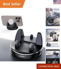 Innovative Dashboard Phone Mount with Spring Snap Design & Glare Control