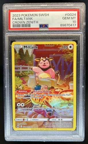 2023 Pokemon SWSH Crown Zenith Miltank Galarian Gallery #GG24/GG70 PSA 10
