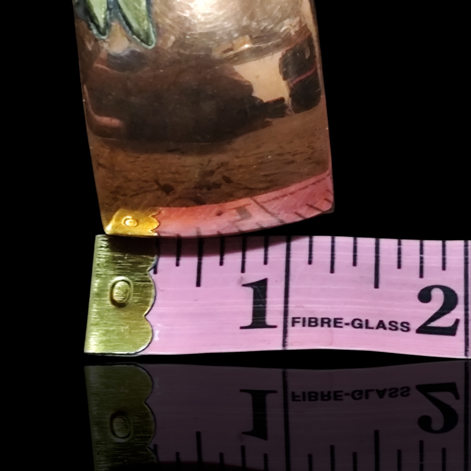 Solid Copper Aztec Tribal Priest Face Mop Inlay W… - image 4