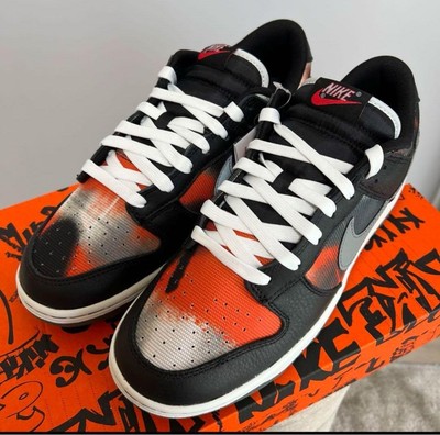 Nike Sneakers Shoes Dunk Low Graffiti Black/Red DM0108-001 Size Men's US8.5 NEW