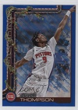 2025-26 Topps Holiday Holiday Metallic Blue Glitter Ausar Thompson #H36 1l2l