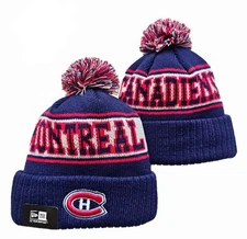 Authentic New Era MONTREAL CANADIENS NHL Fleece Line Knit Beanie Tuque Free Ship