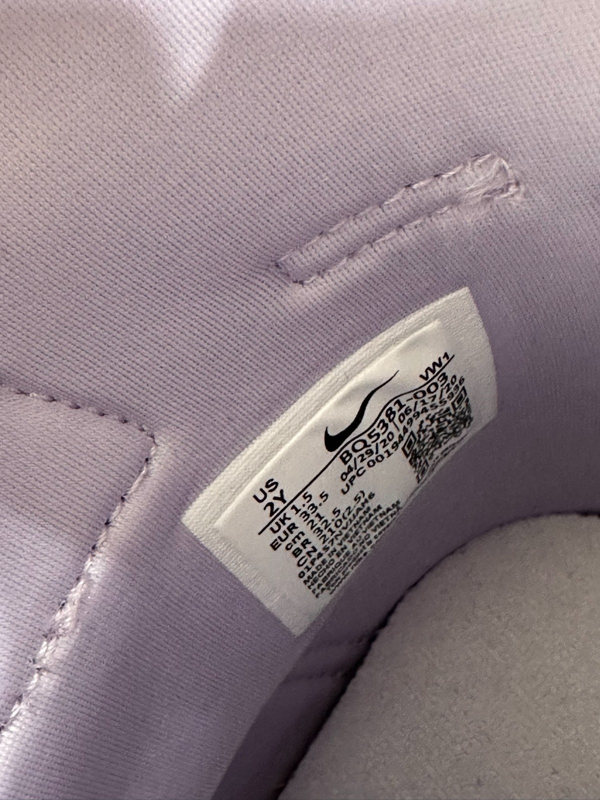 NWOB Nike Binzie Winter Boots Girls Size 2Y Grey Violet Frost BQ5381-003 SoldOut image 3