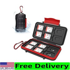 Anti-Shock Memory Card Protector with Carabiner for 24 Storage Essentials