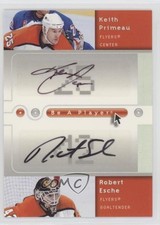 2005 Be a Player SP Signatures Duals Keith Primeau Robert Esche #D-PE Auto 8i3