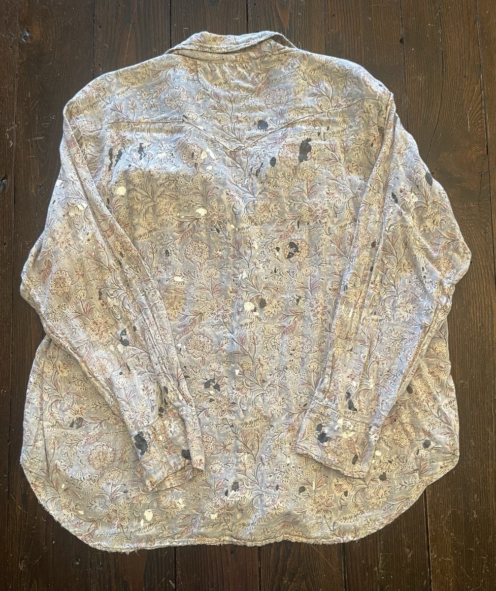 Magnolia Pearl Kelly Western Painted Button Up Shirt Women’s One Size Floral View 4