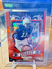 2021 Panini Prizm Draft Picks - Crusade Micah Parsons #175 Red Ice Prizm (RC)