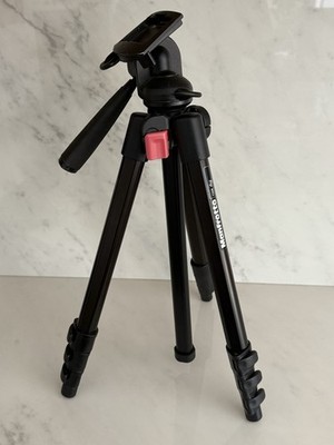 Manfrotto 728B Digi Tripod (Black) with 3-Way Pan/Tilt Head