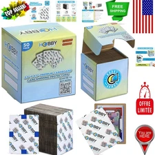 Shipping Made Easy: 50 Count Multi-Color Card Protectors with Rounded Corners