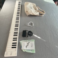 Teclado digital portátil Blackstar para piano plegable 88 blanco recargable