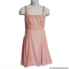 GAP Woman's pink floral summer dress 100% cotton Lined size 2