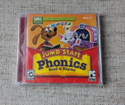Jump Start Phonics Read and Rhyme w/ VAL | 2007 PC CD-ROM for ages 4-7
