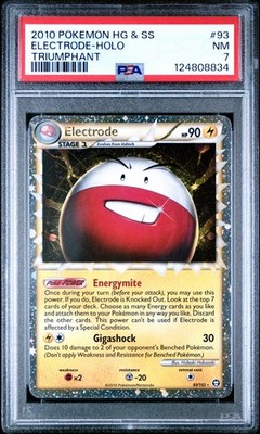PSA 7 Electrode Prime Holo 93/102 Triumphant 2010 Pokemon Card | eBay