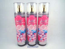 Bath  Body Works BUBBLE GUM POP Fine Fragrance Mist X 3 - Full Size 8 oz - NEW