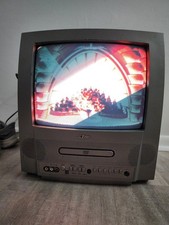Vintage Emerson EWC13D4 13" CRT TV / DVD Combo Retro Gaming W/O Remote Tested