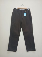 NEXT Trousers Men?s Size 32R Regular Leg 31" Brown Urban Cotton Smart Work BNWT