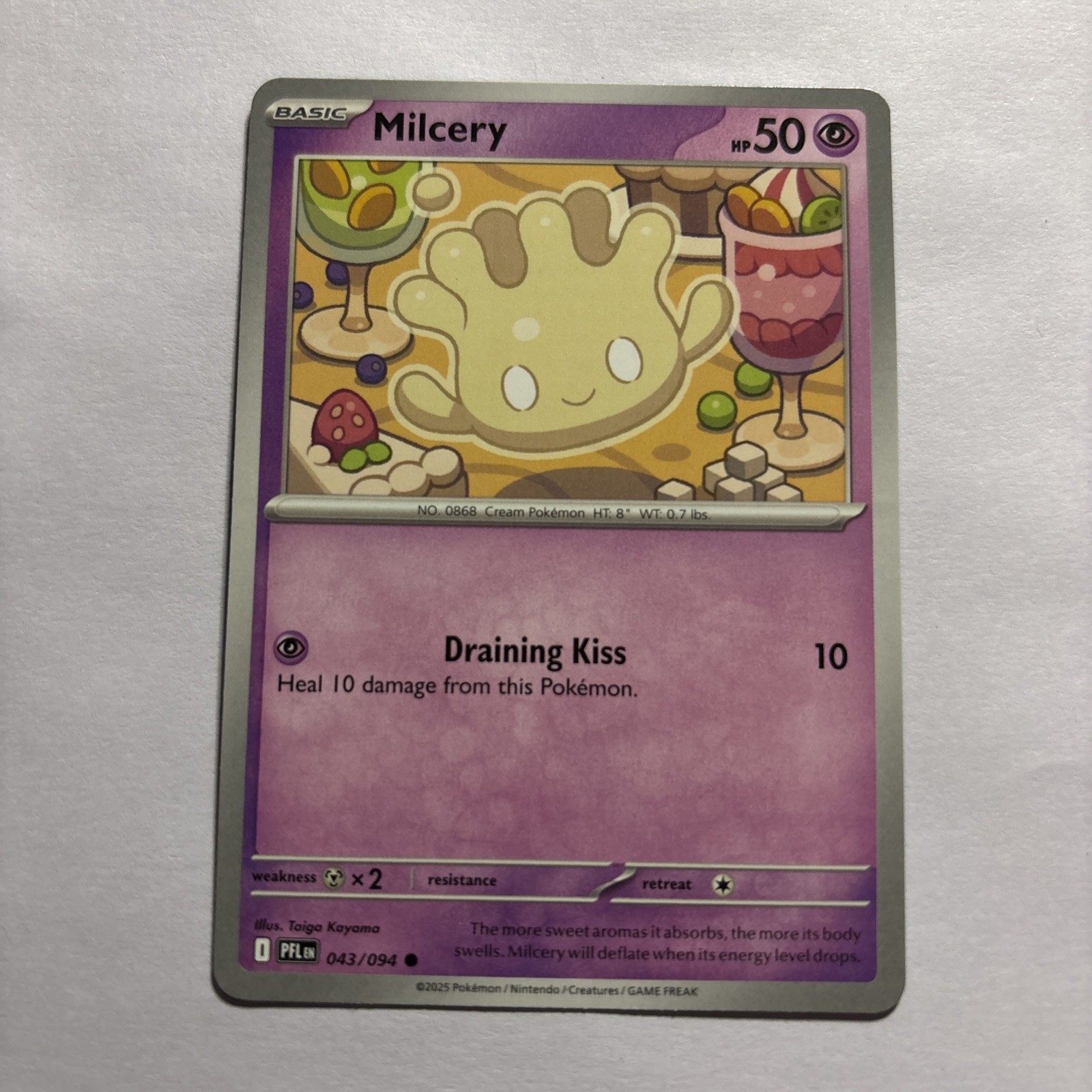 Milcery 043/094 Me02: Phantasmal Flames Regular Pokemon M/NM