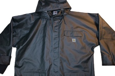 Carhartt Men's Green PVC-Coated Rain Coat Size XLT
