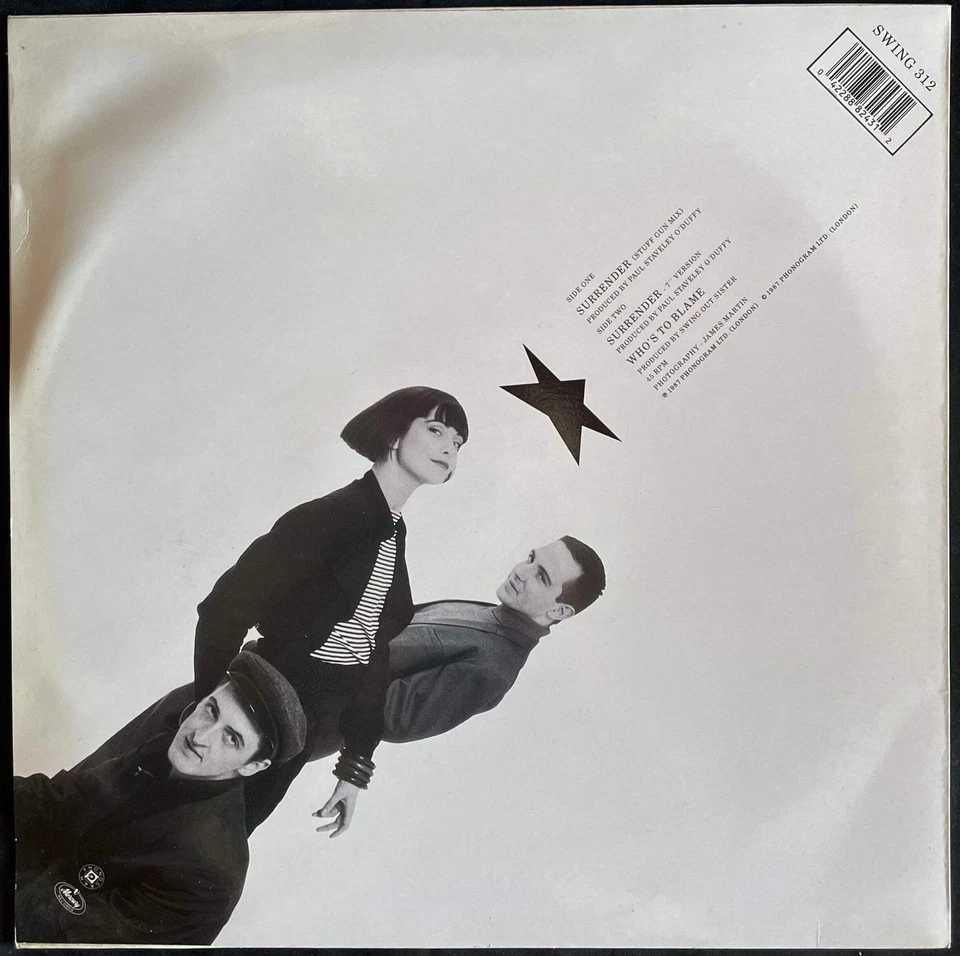 Swing Out Sister – Surrender - USED Vinyl 12" Single Foto 2 de 4