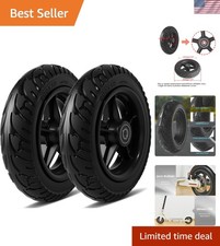 200x50 Solid Tire with Plastic Hub - Explosion-Proof Puncture-Free Scooter Wheel