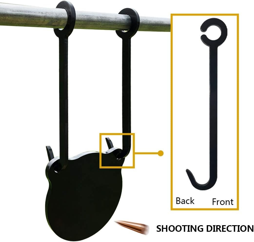 AR500 2x4 & Pipe Target Stand Bracket Kit - Corrosion-Resistant Steel Hooks