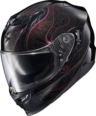 tarou 政宗2 Scorpion EXO-T520 Nama-Shimi Helmets Md Black/Chameleon T52-2324