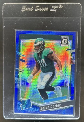 2023 Panini Donruss Optic Jalen Carter Blue Hyper Prizm RC Rated Rookie #281