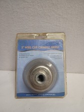 3" x 5/8" Arbor Fine Crimped Wire Cup Wheel Brush Threaded For Angle Grinders