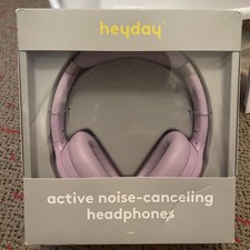 Heyday  Active Noise Canceling Bluetooth Wireless Over Ear Headphones Lavender