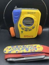 Retro Sony Walkman WM-FS495 Sports Groove AM/FM Cassette Player Yellow