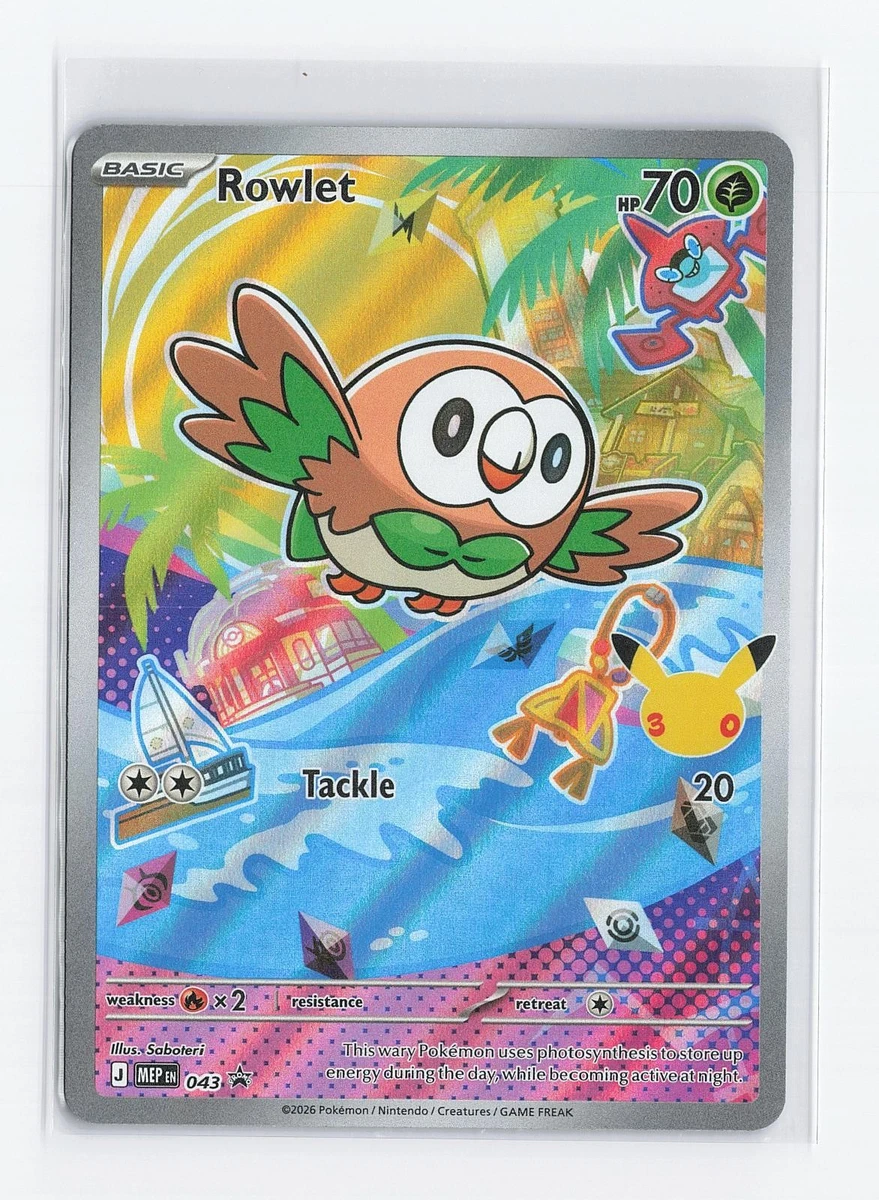 pokemon rowlet card value How's everyone's Saturday going? I spent $260 at Costco today but I am DETERMINED to make this last at least a month and a half haha Time to start the Common Card Type Pokemon Trading Card Game Mega