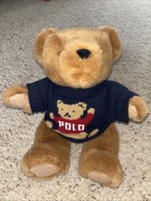 Vintage Polo Ralph Lauren Stuffed Plush Animal Teddy Bear 90s