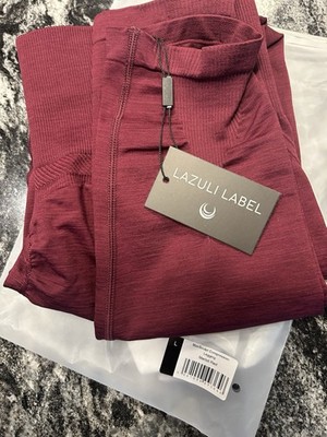 Lazuli Label MaxSculpt Compression Leggings Merlot Red Size L Women