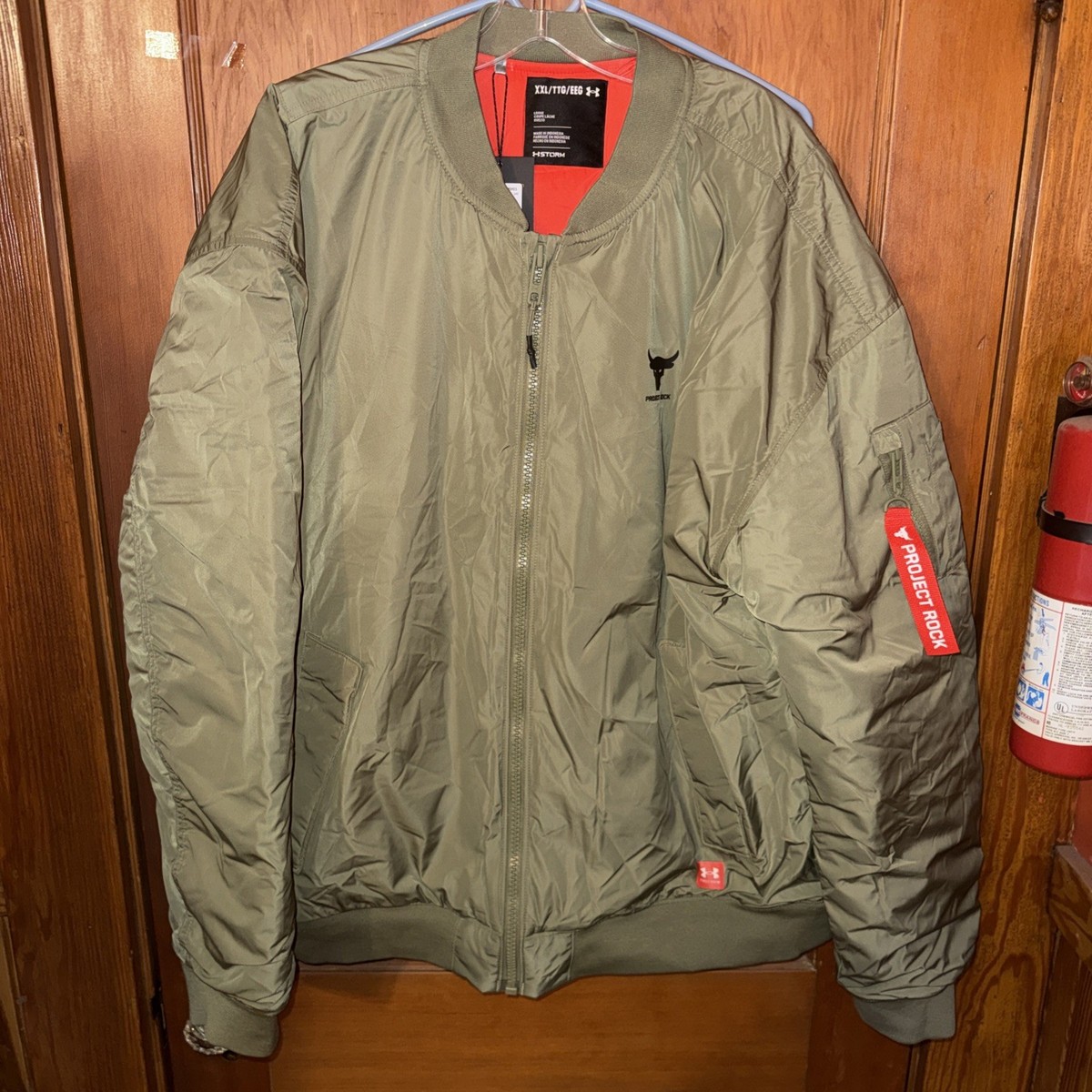 Under Armour Project Rock Men Sz 2XL Storm Insulated Bomber Jacket 