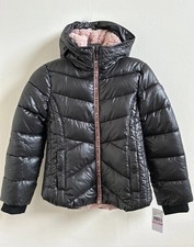 Michael Kors Big Girls Heavy Weight Active Puffer Jacket Black 7/8