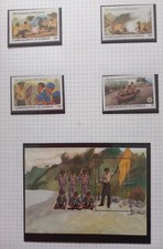1982 Dominica 75th Anniversary Boy Scouts SG825-828 + MS - MNH