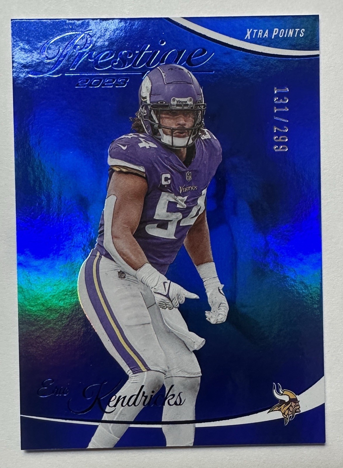2023 Panini Prestige - Eric Kendricks #191 Xtra Points Premium Blue /299