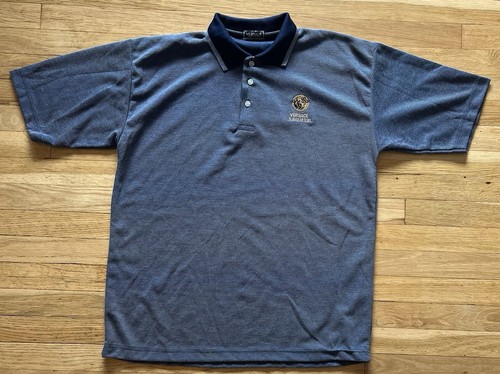 Vintage Versace Jeans Couture Medusa Polo Shirt Men Size XL Blue