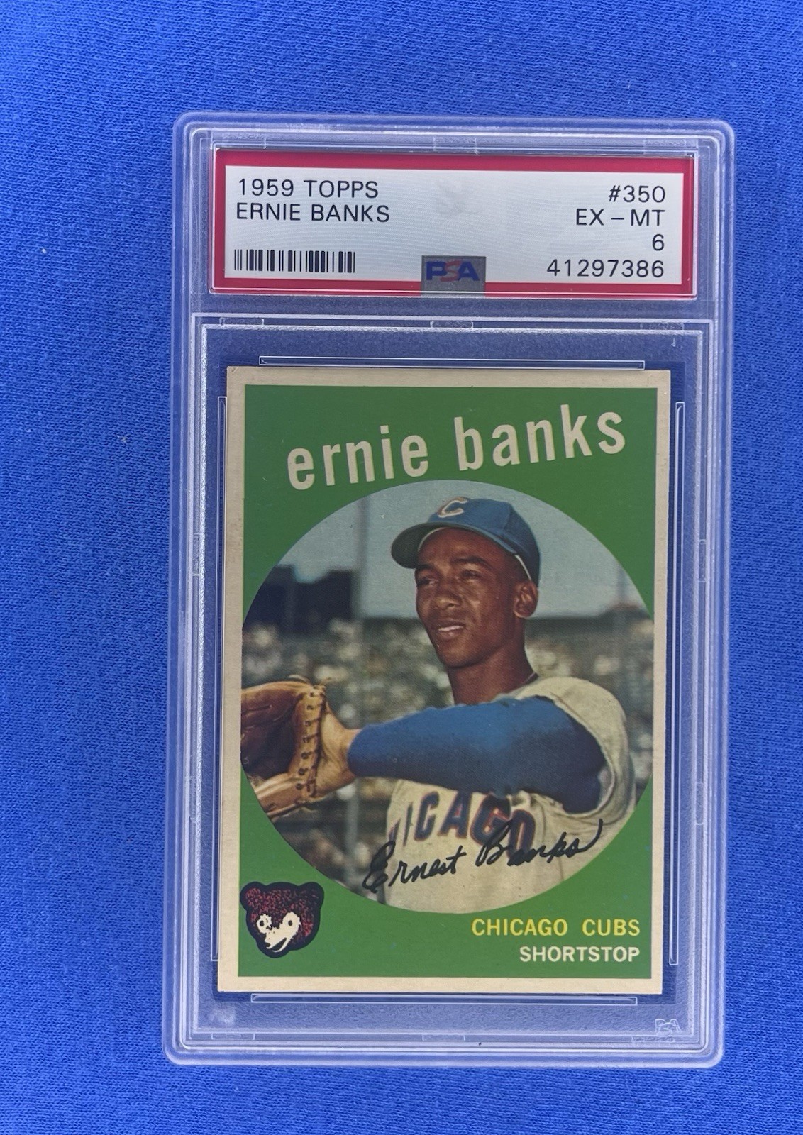 1959 Topps Ernie Banks #350 Cubs PSA 6