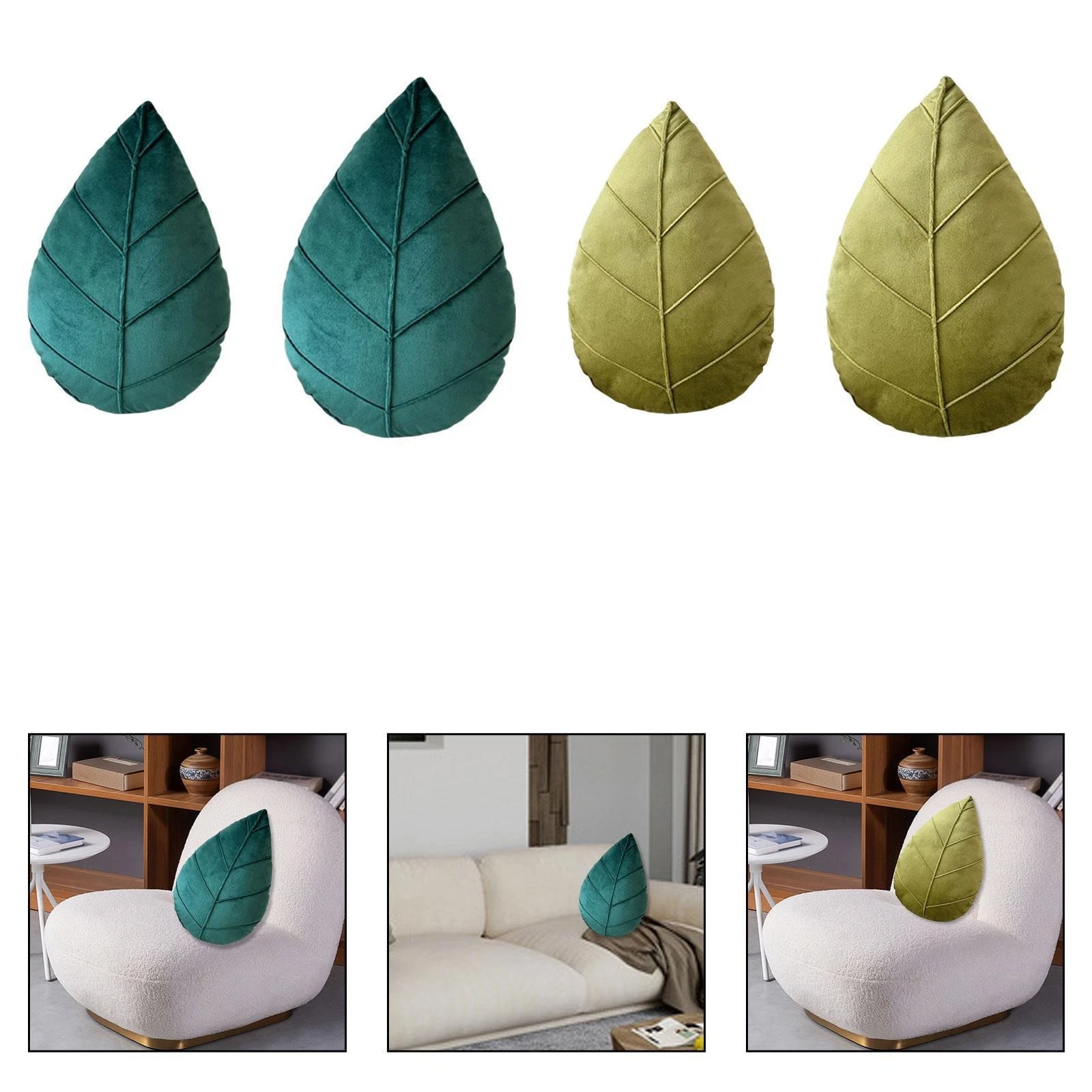 Leaf Decorative Pillow Soft Gift Home Comfortable Travel Plant Cushion for