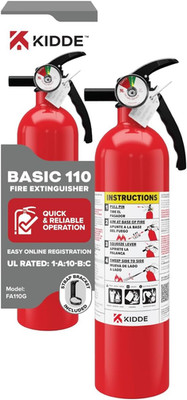 Home Fire Extinguisher 2.5 lb Dry Chemical Multi Purpose ABC Residential Kidde