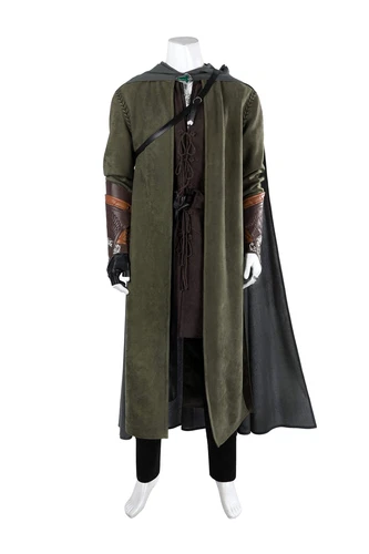 Nuovo LOTR Aragorn Costume Cosplay Outfit Il Signore degli Anelli Le Due Torri - Foto 2 di 20