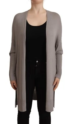 Pull N.O.W gris viscose manches longues cardigan décontracté femmes IT40/US6/... - Photo 1/4