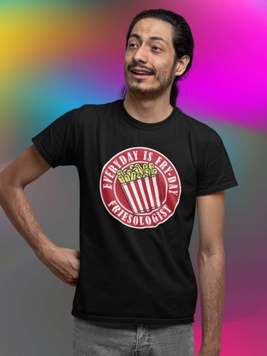 Divertida Camiseta Sarcástica Everyday Is Fryday Friday Juego de palabras Comida Broma Papas fritas Regalo - Imagen 4 de 21