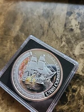 2012 Tuvalu $1 Ships that Changed the World 1 oz Silver Coin USS Constitution!